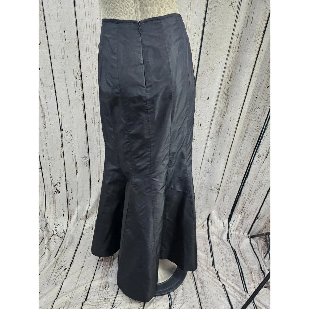 Carmen Marc Valvo 10 100% Silk Mermaid Maxi Skirt Formal‎ Evening Gown EUC